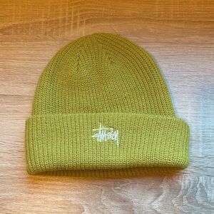 Stussy Kids Bright Green Knit Hat